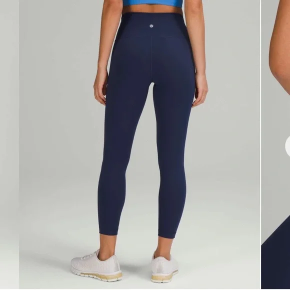 lululemon athletica Wunder Train High-Rise Tight 25" - Night Sea size 8 - Picture 3 of 11